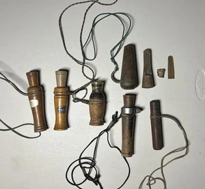 6 Vintage Duck Call Lot P.S Olt 66, Herters, etc. - Picture 1 of 22