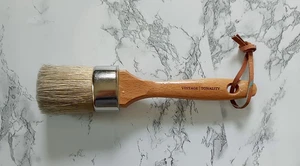 Vintage Tonality Wax Brush 8.5x2" Leather Strap DIY Brush M - Picture 1 of 3