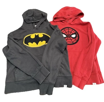 Sudadera con Capucha Gap X DC Comics Batman Spiderman Bordada Niños L/10 Pullover Sudadera Foto 1 de 4