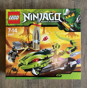 LEGO NINJAGO Lasha's Bite Cycle 9447 Rise of Snakes 236 pcs New PerfectCondition