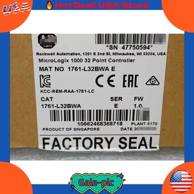 Allen-Bradley 1761-L32BWA MicroLogix1000 32 Point Controller  US Free Tax - Image 1 of 4