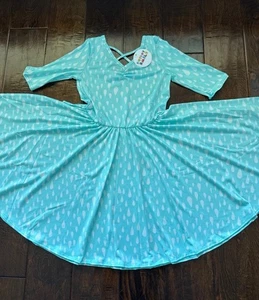 *NWT* DotDotSmile Size 7 Raindrops Ballerina Dress - Picture 1 of 6