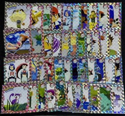 1999 Artbox Pokemon Prism Bonus Stickers Series 1 44/45 Partial Set Great Shape - Image 1 of 3
