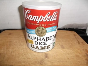 Campbell's Soup Alphabet Dice Game Sealed - Picture 1 of 5