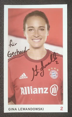 13232 Gina Lewandowski Bayern München Autogrammkarte original signiert - Bild 1 von 2
