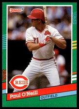 1991 Donruss Baseball Card Paul O'Neill Cincinnati Reds #583