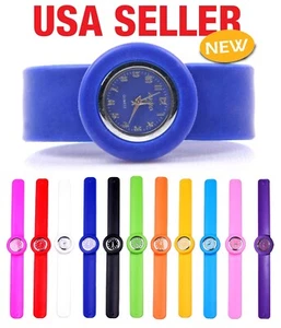 Reloj de pulsera de silicona con bofetadas de cuarzo deportivo unisex hágalo usted mismo W3 - Imagen 1 de 5