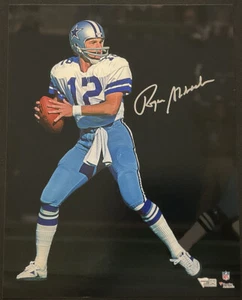 ROGER STAUBACH Signed Autographed 11x14 Photo Cowboys FANATICS A945828 - Picture 1 of 4