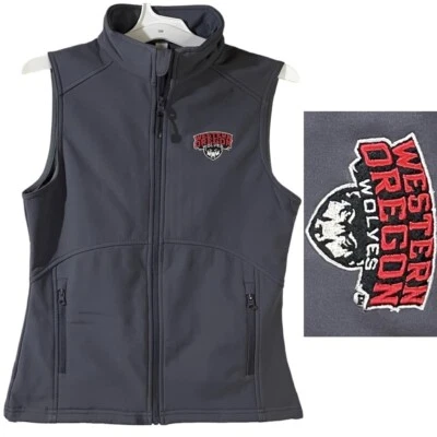 western Oregon wolves university full-zip women vest Size Small - Image 1 of 4