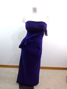 $189 NWT JESSICA MCCLINTOCK ROYAL PURPLE FORMAL GOWN SIZE 8 - Picture 1 of 5