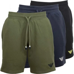 Emporio Armani Herren Bermuda kurze Shorts Jersey Baumwolle Iconic Terry Neu - Bild 1 von 16