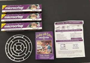 Microcrisp Mikrowelle Crisping Browning Wrap Set Kochbuchregal 1993 - Bild 1 von 6