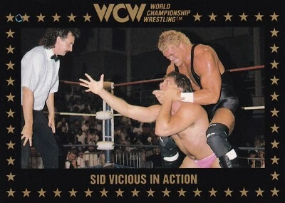 Sid Vicious 1991 Championship Marketing WCW Rookie Card #43 RC WWE Sycho Justice - Image 1 of 4