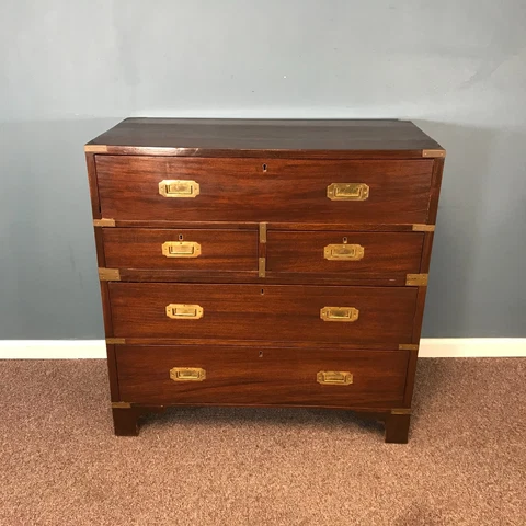 English Campaign Chest / Desk Cover