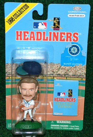 Seattle Mariners Randy Johnson 1998 MLB Corinthian Headliner Figure w/ Helmet Cover