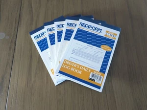 Rediform Driver's Daily Log Qty. 5  5 1/2 x 7 7/8 w/ Carbons 31 Sets 2 Part - Picture 1 of 6