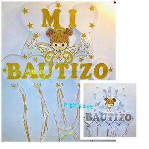 Baptism Favor Mi Bautizo Banner para Bautizo Wall Decoration