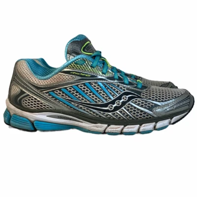 Zapato para correr Saucony Ride 6 para mujer talla 10 gris azul plata 10200-1 Foto 1 de 4