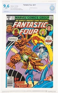 Fantastic Four #217 (Marvel, 1980) NEWSSTAND CBCS 9.6 WP Dazzler Appearance cgc - Picture 1 of 6