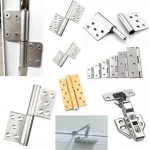 Steel Hinges Kitchen Cabinet Detachable Load Flat Door Hinges - Picture 1 of 56