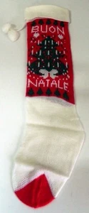CALZA BUON NATALE CAMINO ALBERO DECORAZION TESSUTO BEFANA NEVE FESTE REGALO R412 - Imagen 1 de 1