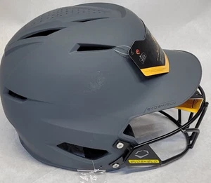 EvoShield XVT 2.0 Matte Charcoal Softball Batting Helmet w/Facemask Med/Large - Picture 1 of 6