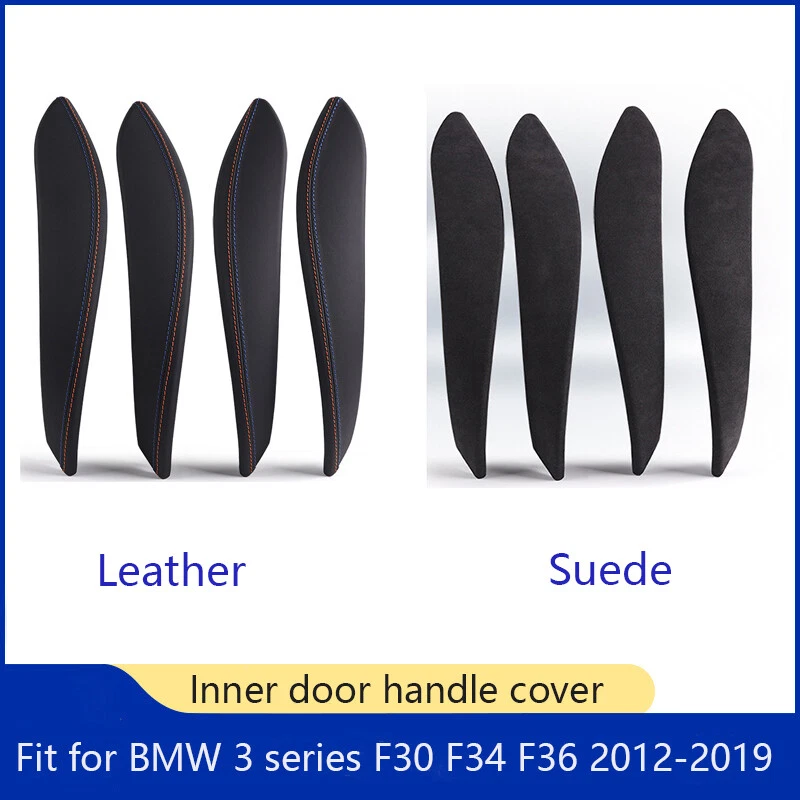 Cubierta exterior de manija de puerta interior Alcantara para BMW F30 F31 F32 F34 F36 Foto 1 de 4