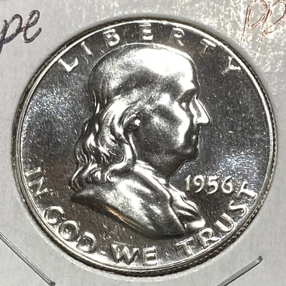 1956 Type 1 Franklin Half Dollar GEM PROOF E617 - Image 1 of 2