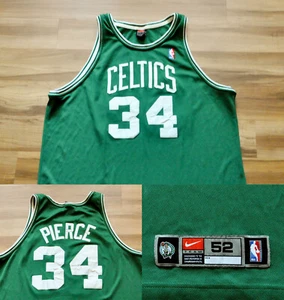 Paul Pierce Boston Celtics Nike Jersey Authentic Dri-Fit Sewn Men 52 2XL *READ* - Picture 1 of 15