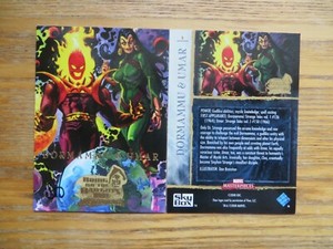 2008 MARVEL MASTERPIECES CARD # 9 DORMAMMU & UMAR SIGNED DAN BRERETON ART,  POA