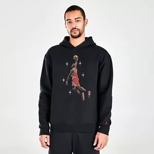 JORDAN ESSENTIALS MEN'S GRAPHIC FLEECE HOODIE US SIZE - XL STYLE # DC9713-010 - Picture 1 of 5