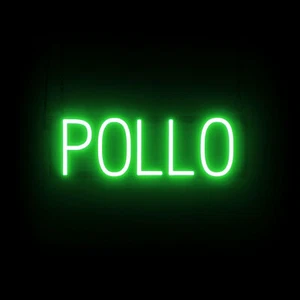SpellBrite POLLO Sign | Neon Pollo Sign Look, LED Light | 19.7" x 6.3" - Picture 1 of 11