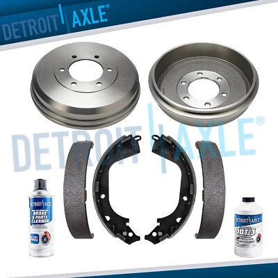 Rear Brake Drum + Ceramic Brake Shoe for 2009-2012 Chevrolet Colorado GMC Canyon - Image 1 of 4