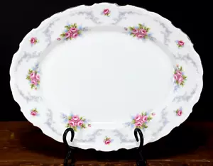 Royal Albert Bone China Tranquillity Serving PLATTER, 12 7/8" x 10" MINT as NEW! - Picture 1 of 3
