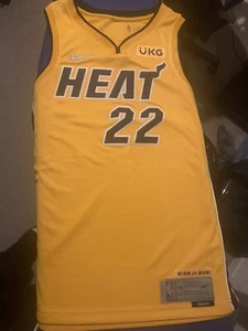 Jimmy Butler Nike Trophy Gold Swingman Jersey Size L Large Numbered /6031 - Picture 1 of 4