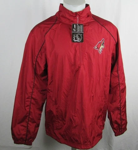 Phoenix Coyotes 1/4 Zip Pullover Breathable Windbreaker Jacket NHL L, XL Cover
