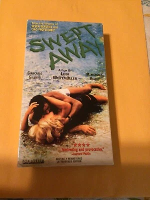 Swept Away (VHS) Giancarlo Giannini - Mariangela Melato Promo Copy - Image 1 of 3