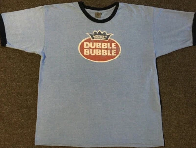 Vtg Dubble Bubble Gum Faded Shirt XL USA Candy Snack Grunge Surf Funny Y2K 90s - Image 1 of 4