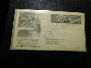 SALUTING U.S. SPACE ACHIEVEMENTS FIRST DAY OF ISSUE FIRST DAY COVER!  a58XXX - Picture 1 of 4