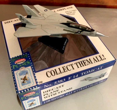 F-14 Tomcat. variable swept wing. Die Cast metal. 1:160 scale. New in Box. Mint. - Image 1 of 4