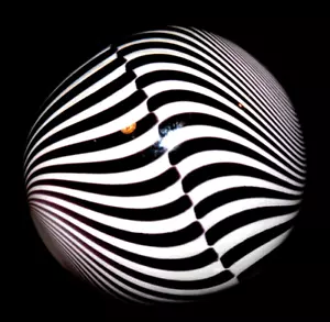 MARK MATTHEWS GLASMARMOR/1.650"-2-GANG WELLE-SCHWARZ/WEISS-PRÄZISION GEOMETRISCH - Bild 1 von 24