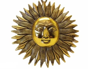 Sun Face Ornament Sun God Garden wall hanging Vastu protection Home decor - Picture 1 of 4