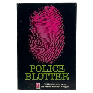 Police Blotter (Apple II, 1988) Kompletna gra komputerowa Vintage Avalon Hill - Zdjęcie 1 z 11