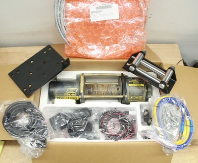 Quadboss RP 5000 LB UTV Winch - New Cable & Install Kit, 2 Remotes - Image 1 of 4