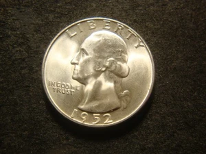 1952-S BU GEM BU Bold Devices Washington Head Quarter TZX - Imagen 1 de 2