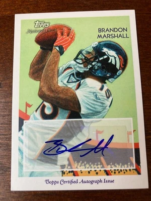 2009 Topps Auto Brandon Marshall National Chicle Retro Autograph - Image 1 of 2