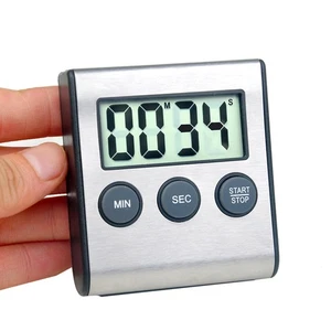 Stainless Steel Timer Digital Kitchen Professional Minute Second - Picture 1 of 12