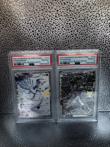 Englische Pokemon Reshiram & Zekrom 113 & 114 Celebrations Sequential PSA 10s - Bild 1 von 6
