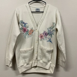 Suéter De Colección Wons Wear Colibrí Mañana Gloria Abuela Para Mujer Hecho en EE. UU. - Imagen 1 de 7