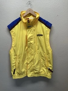 Vintage Spyder Ski Snowboard Vest Thinsulate Retro Yellow Full Zip Size Medium - Picture 1 of 12